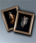 Picture of CA0856 Rare Pair of Grand Tour Paintings of Maenads