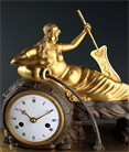 Picture of CA0850 Rare French Empire Source of the River Seine Mantel Clock