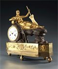 Picture of CA0850 Rare French Empire Source of the River Seine Mantel Clock