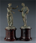 Picture of CA0841 Rare Grand Tour Bronzes of the Venus of Capua and Narcissus