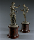 Picture of CA0841 Rare Grand Tour Bronzes of the Venus of Capua and Narcissus