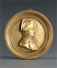 Picture of Large Early 19th Century Ormolu Portrait plaque of Napoleon