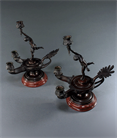 Picture of Rare Pair of Grand Tour Oil Lamp Candelabra
