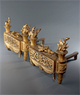 Picture of CA0819 Large Gilt Bronze Louis XVI Style Chenets