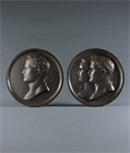 Picture of Pair 19th Century Plaques of Napoleon and Josephine