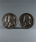 Picture of Pair 19th Century Plaques of Napoleon and Josephine