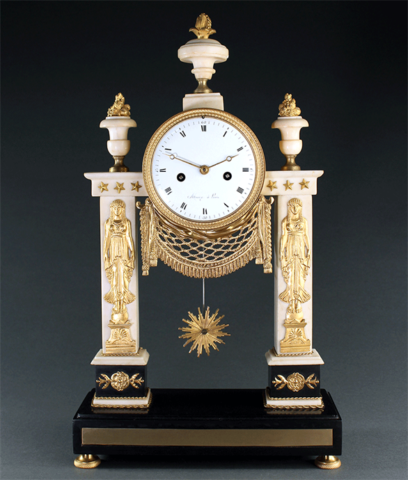 Picture of Early French Empire Portico Mantel Clock by Morize