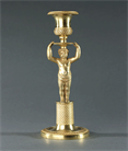 Picture of French Empire Classical Putti Candlestick