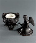 Picture of CA0808 Patinated Bronze 'L'Amour Menaçant' Campaign Inkwell