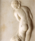 Picture of CA0782 Grand Tour 18th Century Alto Relievo Marble Plaque of the Capitoline Venus