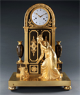 Picture of Fine and Rare French Empire 'L'indiscrète' Mantel Clock attributed to Galle