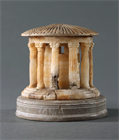 Picture of CA0778 Grand Tour Alabaster Model of the Temple of Hercules Victor