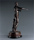 Picture of Grand Tour Bronze Apoxyomenos signed B.Boschetti Roma