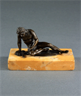Picture of Grand Tour Dying Gaul in patinated bronze on Siena marble