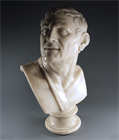 Picture of CA0748 Important 18th Century Grand Tour marble bust of Lysimachus