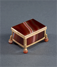 Picture of Small 19th Century agate and ormolu Palais Royale casket