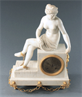 Picture of CA0750 Late 18th Century marble mantel clock