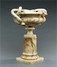 Picture of Grand Tour Alabaster Tazza Bowl with Snake Handles