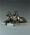 Picture of Pair of Grand Tour bronze Capitoline Lions