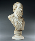 Picture of CA0698 Grand Tour alabaster bust of Socrates