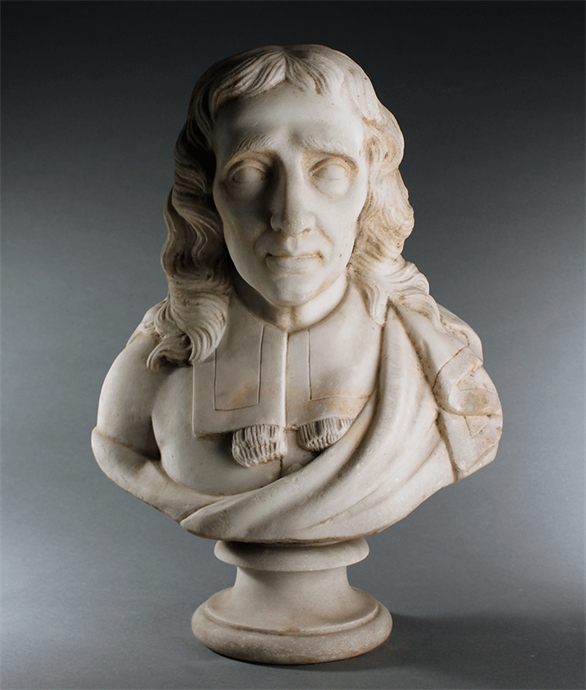 Picture of CA0689 White marble bust of John Milton