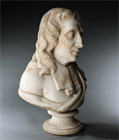 Picture of CA0689 White marble bust of John Milton