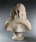 Picture of CA0689 White marble bust of John Milton
