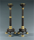 Picture of Fine pair of early 19th Century French Empire candlesticks