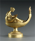 Picture of Louis XVI style oil lamp after a model by Simon-Louis Boizot