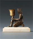 Picture of CA0685 Unusual Regency Egyptian Revival candlestick