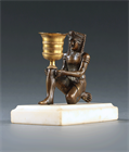Picture of CA0685 Unusual Regency Egyptian Revival candlestick