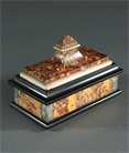 Picture of Grand Tour specimen marble sarcophagus inkwell