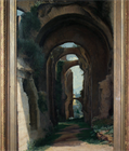 Picture of CA0680 Fine Grand Tour painting of the Palatine Hill in Rome
