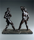 Picture of CA0654  Early 20th Century Grand Tour Pugilists after Canova