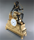 Picture of CA0787 Magnificent 'Au Bon Sauvage' Africa Mantel Clock