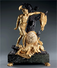 Picture of French Empire Jason and the Golden Fleece mantel clock