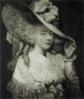 Picture of CA0644 Fine Quality Large Signed Mezzotint of Duchess of Devonshire