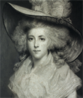 Picture of CA0644 Fine Quality Large Signed Mezzotint of Mrs Susan Ghyll after John Hoppner