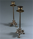 Picture of CA0643 Elegant pair of bronze Neo-Pompeian candlesticks