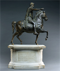 Picture of Important Grand Tour Equestrian Statue of Marcus Aurelius