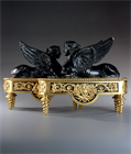 Picture of CA0628 Fine pair of French Empire Sphinx Chenets