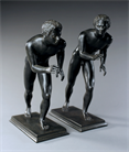 Picture of Rare Pair of Grand Tour Neapolitan bronze Runners