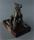 Picture of Grand Tour bronze Hound of Alcibiades on marble