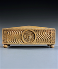 Picture of CA0601 Rare Fine Quality Grand Tour Sarcophagus casket in Siena marble