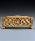 Picture of CA0601 Rare Fine Quality Grand Tour Sarcophagus casket in Siena marble