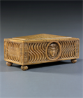 Picture of CA0601 Rare Fine Quality Grand Tour Sarcophagus casket in Siena marble