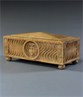 Picture of CA0601 Rare Fine Quality Grand Tour Sarcophagus casket in Siena marble