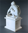 Picture of CA0597 Grand Tour Alabaster Arrotino on a plinth