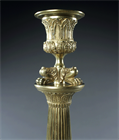 Picture of CA0593 Pair of Unusual Charles X bronze candlesticks