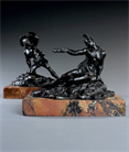 Picture of CA0570 Rare pair of Greek Warriors in bronze by Jean Pierre Cortot 